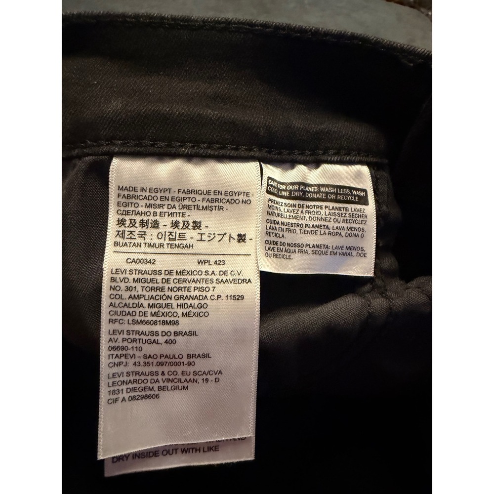 Levis‎ 720 High Rise Super Skinny Jeans Black Denim Size 26 Womens Pants - Picture 5 of 5